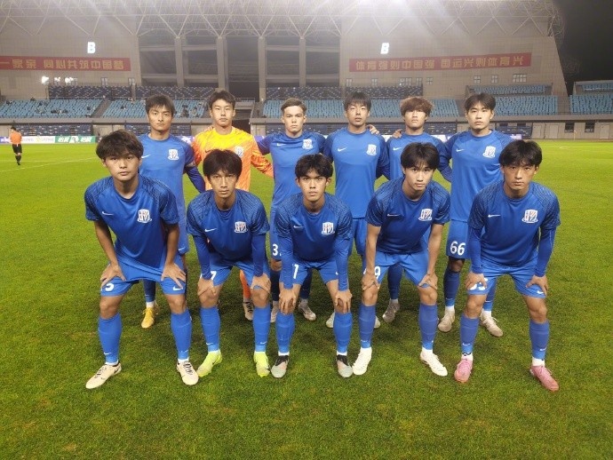 青少年精英聯(lián)賽U21組晉級賽階段I組第3輪，上海申花7-0青島西海岸